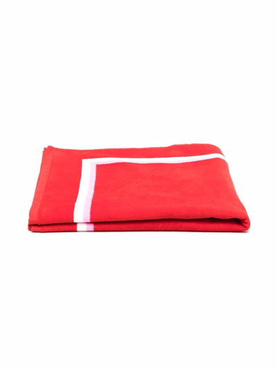 Shop Moschino Teddy Bear-print Bath Towel In Red