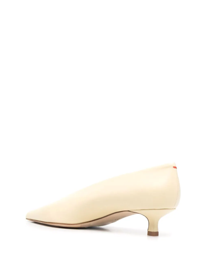 Shop Aeyde Slip-on Pointed Pumps In Yellow