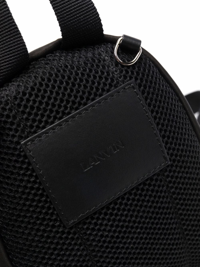 Shop Lanvin Logo-print Mini Backpack In Black