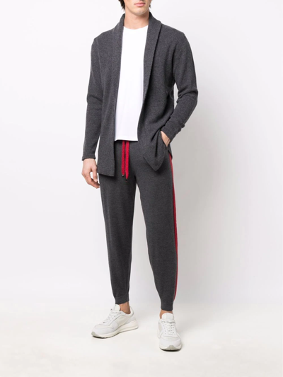 Shop Antonella Rizza Side Stripe-detail Track Pants In Grey