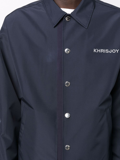Khrisjoy Logo Jacket Bomber In Black