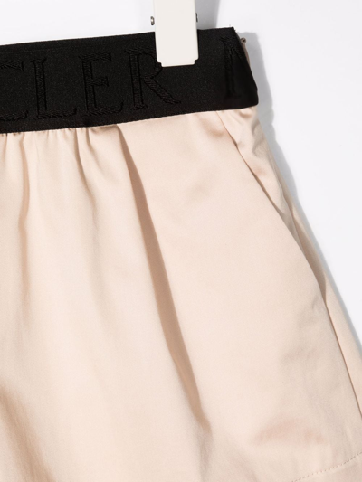 Shop Moncler Elasticated Knee-length Shorts In Neutrals