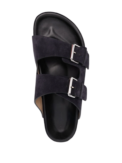 Shop Isabel Marant Lekson Double-strap Sandals In Blue