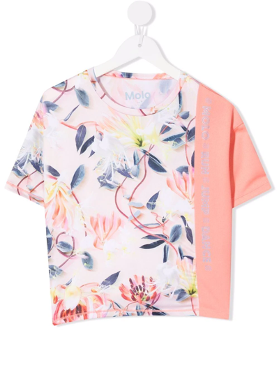 MOLO MOTION FLOWER-PRINT SHORT-SLEEVE T-SHIRT 