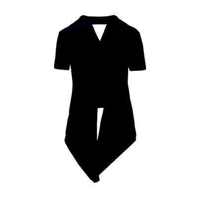 Shop Jacquemus Bagnu Polo Shirt In Black
