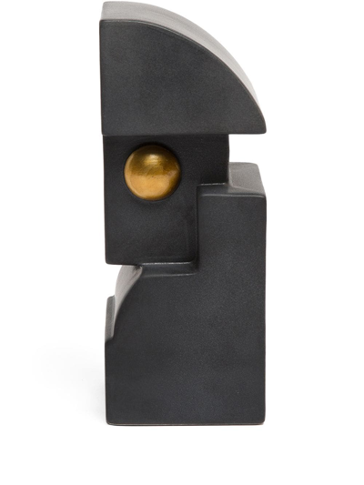 Shop L'objet Cubisme Single Bookend In Black