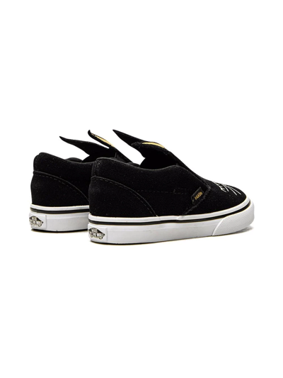 Shop Vans Slip-on Bunny Sneakers In Black