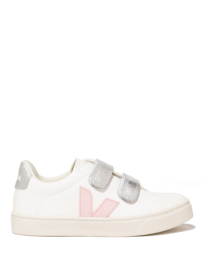 Shop Veja Esplar Touch-strap Sneakers In White