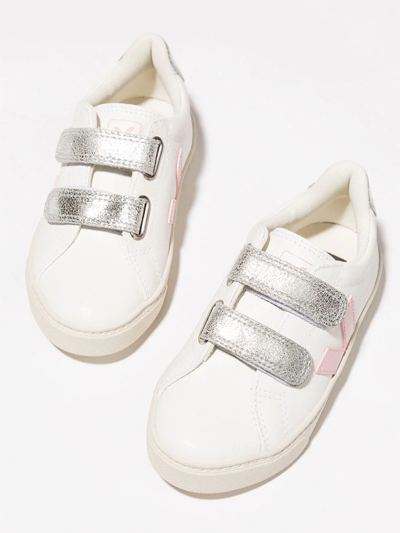 Shop Veja Esplar Touch-strap Sneakers In White