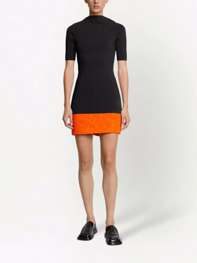 Shop Proenza Schouler Mock Neck Knitted Top In Black