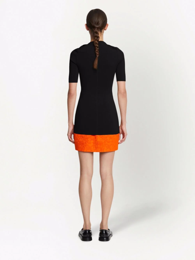 Shop Proenza Schouler Mock Neck Knitted Top In Black