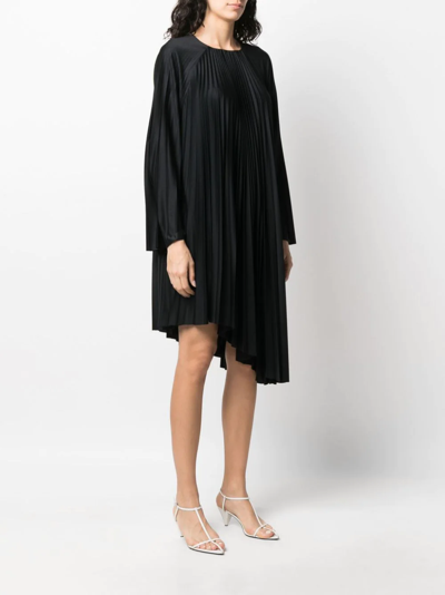 Fabiana Filippi Pleated Asymmetric Dress In Black