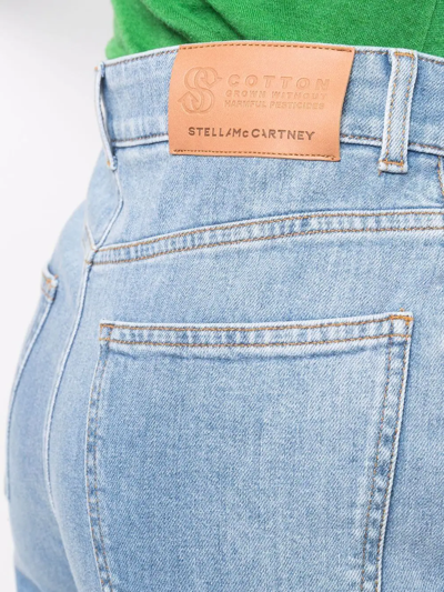 Shop Stella Mccartney High-rise Cropped Jeans In Blue