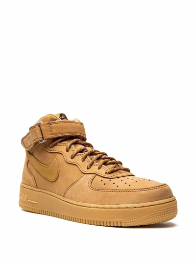 Nike Air Force 1 Mid '07 "flax" Sneakers In Brown | ModeSens