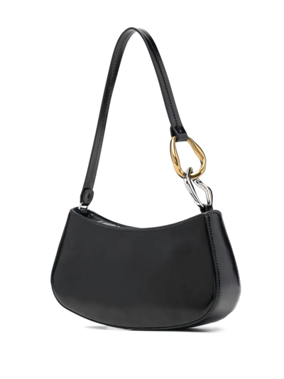 Shop Staud Small Ollie Shoulder Bag In Black