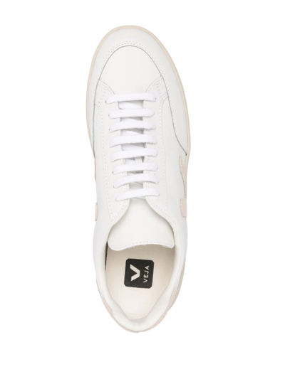 Shop Veja V12 Low-top Sneakers In White