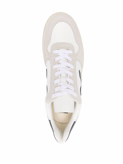 Shop Veja V-10 Low-top Sneakers In White