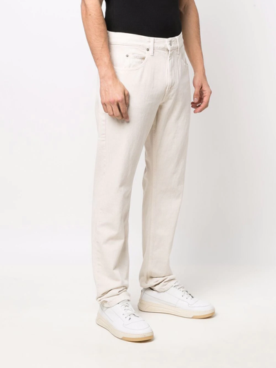 Shop Isabel Marant Mid-rise Slim-fit Jeans In Neutrals