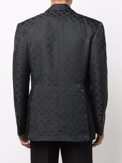 Shop Charles Jeffrey Loverboy Pin-detail Jacquard Blazer In Black