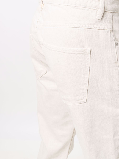 Shop Isabel Marant Mid-rise Slim-fit Jeans In Neutrals