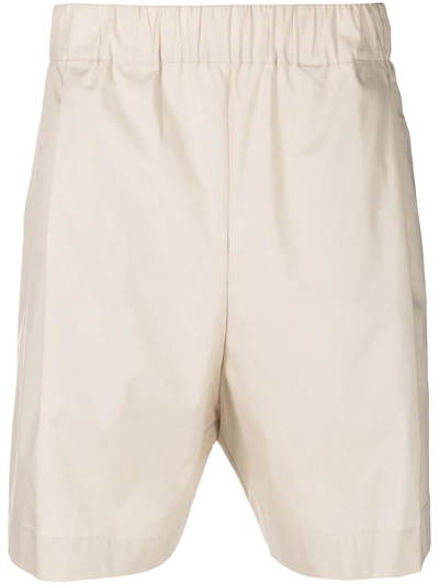 Shop Laneus Elasticated-waist Shorts In Neutrals