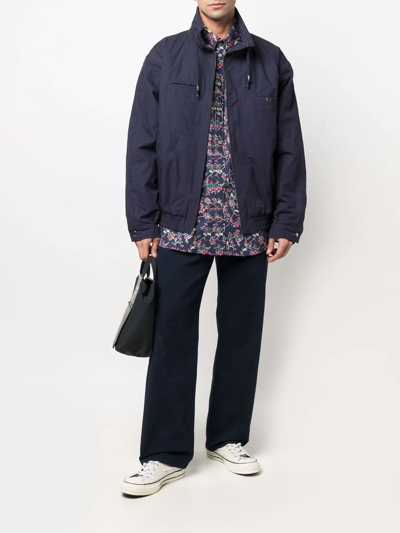 Isabel Marant High-neck Zip-up Jacket In Blue