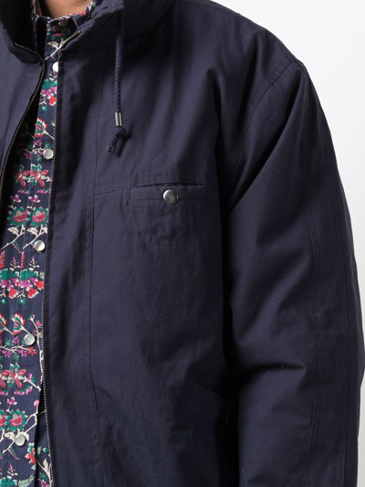 Shop Isabel Marant High-neck Zip-up Jacket In Blue