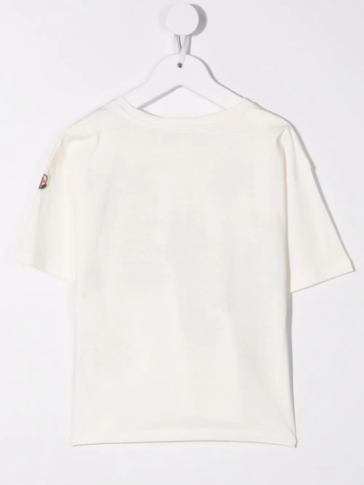 Moncler Sketch-print Cotton T-shirt In White