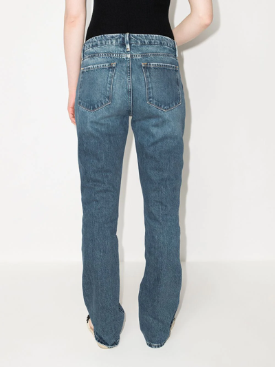 Frame Le Mini Bootcut Jeans In Blau