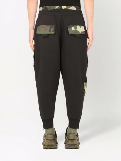 Shop Dolce & Gabbana Camouflage-print Track Pants In Schwarz