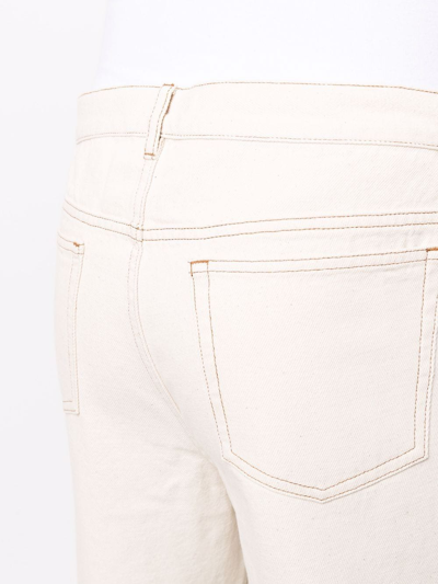 Apc Wide-fit Straight Leg Jeans In Nude