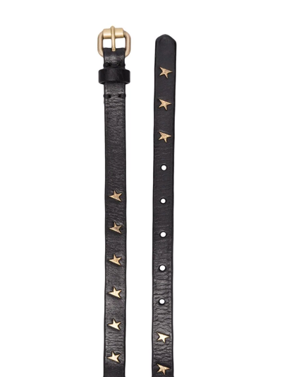 Shop Golden Goose Studded Leather Belt In Schwarz