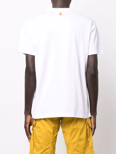 Marcelo Burlon County Of Milan Pump Up The Volume Slogan T-shirt In Weiss