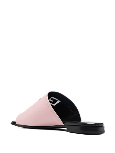 Shop Givenchy 4g Leather Sandals In Rosa