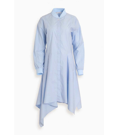 Shop Jw Anderson Bomber Dress In Baby Blue