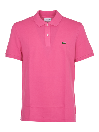 Shop Lacoste Pink Polo Slim Fit