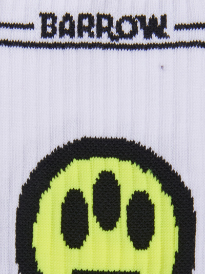 Shop Barrow White Socks With Logo