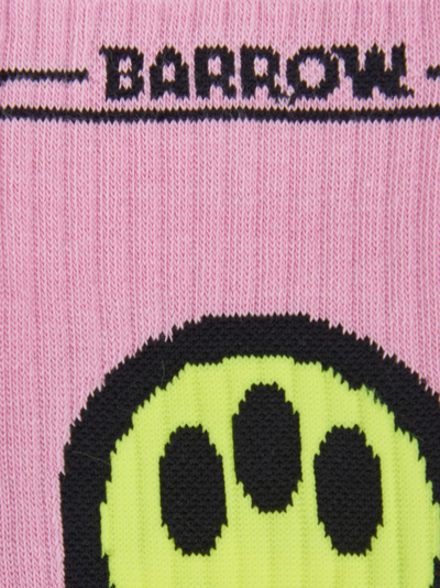 Shop Barrow Pink Socks With Logo