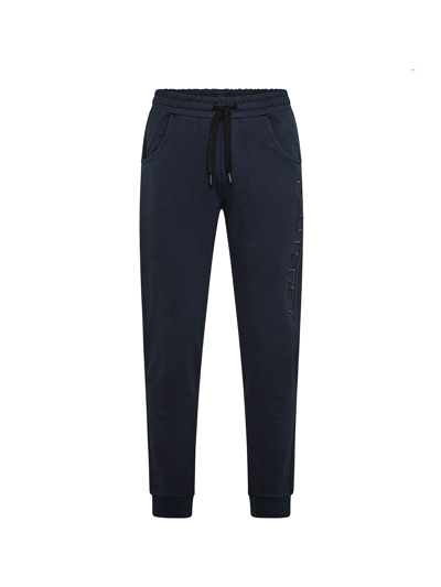 Shop Peuterey Trousers With Elastic Waist In Blu