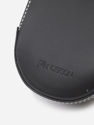 Jw Anderson Cap Nano Leather Shoulder Bag In Black | ModeSens