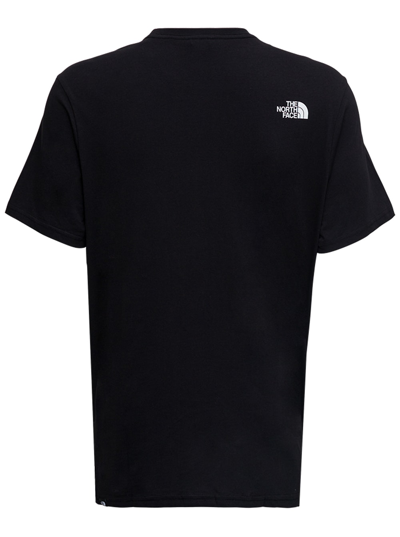 Shop The North Face Black Cotton T-shirt With Logo Print