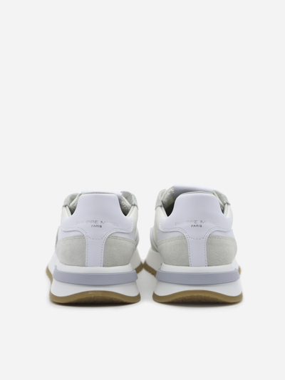 Shop Philippe Model Tropez 2.1 Sneakers In Nylon And Suede In White