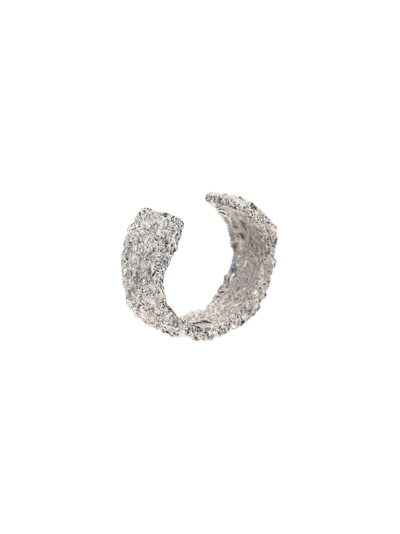 Alu Cuff Bracelet In Shiny Silver