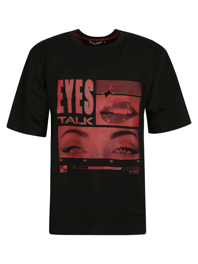 Shop Dolce & Gabbana Hot Animalier T-shirt In Red/black