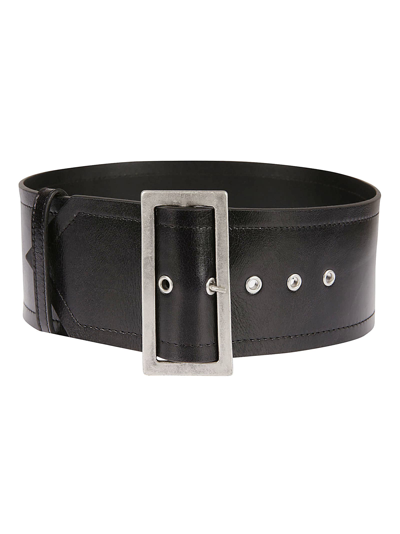 Shop Philosophy Di Lorenzo Serafini Rectangle Buckled Belt In Black