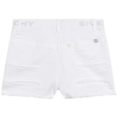 Shop Givenchy Shorts With Logo In White