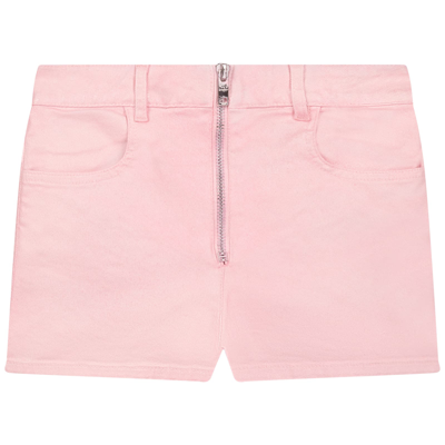Shop Givenchy Shorts With Logo In Pink