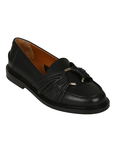 Shop Chloé Loafers In Black