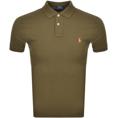 Polo Ralph Lauren Ralph Lauren Slim Fit Polo T Shirt Green In Green