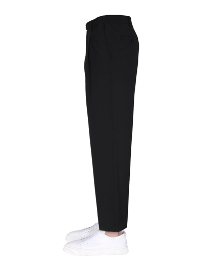 Shop Ami Alexandre Mattiussi Wide Leg Trousers In Black
